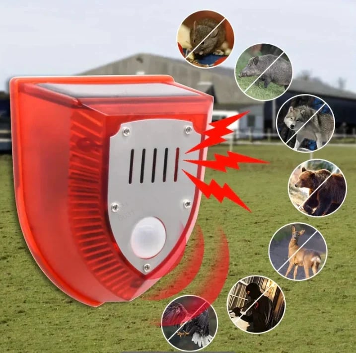 Solar Powered Outdoor Warning Alarm