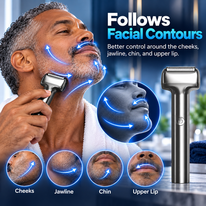 🪒Men's Rechargeable Foil Electric Shaver ⚡🧔– Efficient Close Shaving, Cordless Portable Wet & Dry Beard Razor for Daily Grooming