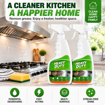 💥 Heavy Duty Kitchen Degreaser Spray – Powerful Grease Remover For Stove, Oven, Cabinets & Multiple Surfaces