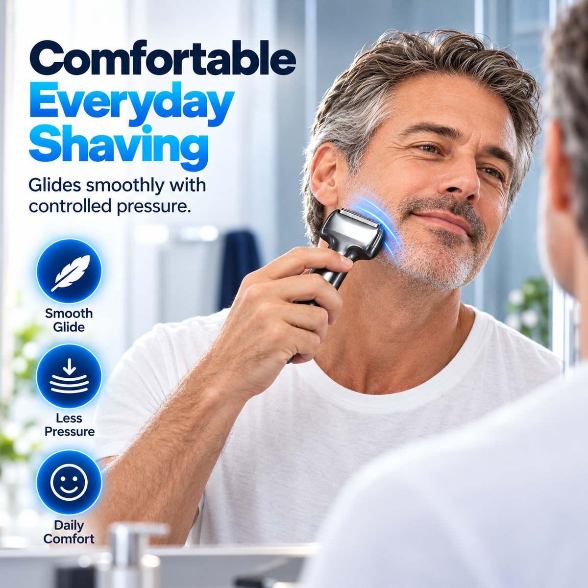 🪒Men's Rechargeable Foil Electric Shaver ⚡🧔– Efficient Close Shaving, Cordless Portable Wet & Dry Beard Razor for Daily Grooming