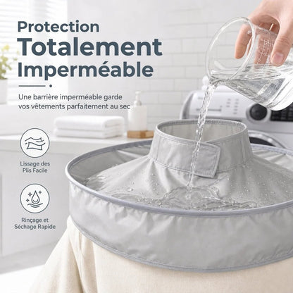 ⏳Limited-time 50% off⏰ Hair Cutting Cape with Catcher – Built-In Groove Traps Clippings, No Mess on Clothes or Floors | Perfect for Home Haircuts🏆✂️