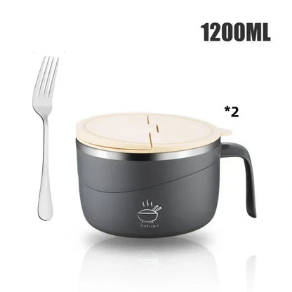 ⏳LAST DAY SALE 50% OFF💕304 Stainless Steel Multi-Purpose Anti-Scald Large-Capacity Instant Noodle Bowl