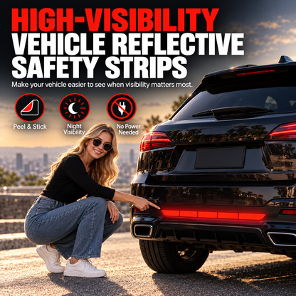 🔥Limited-time 50% off-Reflective Car Sticker Strips for Trunk & Rear Bumper