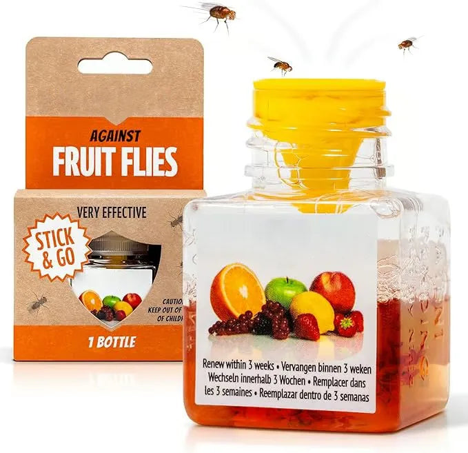 🔥Ultra-Strong Fruit Fly Trap - User Friendly  (Up to 3 Weeks per Bottle)