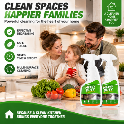 💥 Heavy Duty Kitchen Degreaser Spray – Powerful Grease Remover For Stove, Oven, Cabinets & Multiple Surfaces