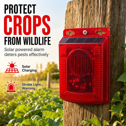 Solar Powered Outdoor Warning Alarm