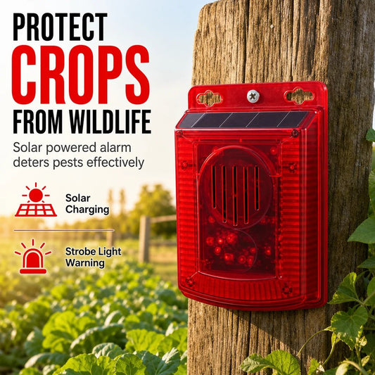 Solar Powered Outdoor Warning Alarm