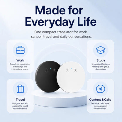 🔥LAST DAY 49% OFF🔥AI Language Translator Device – Real-Time Two-Way Voice Translator with Multi-Language Support