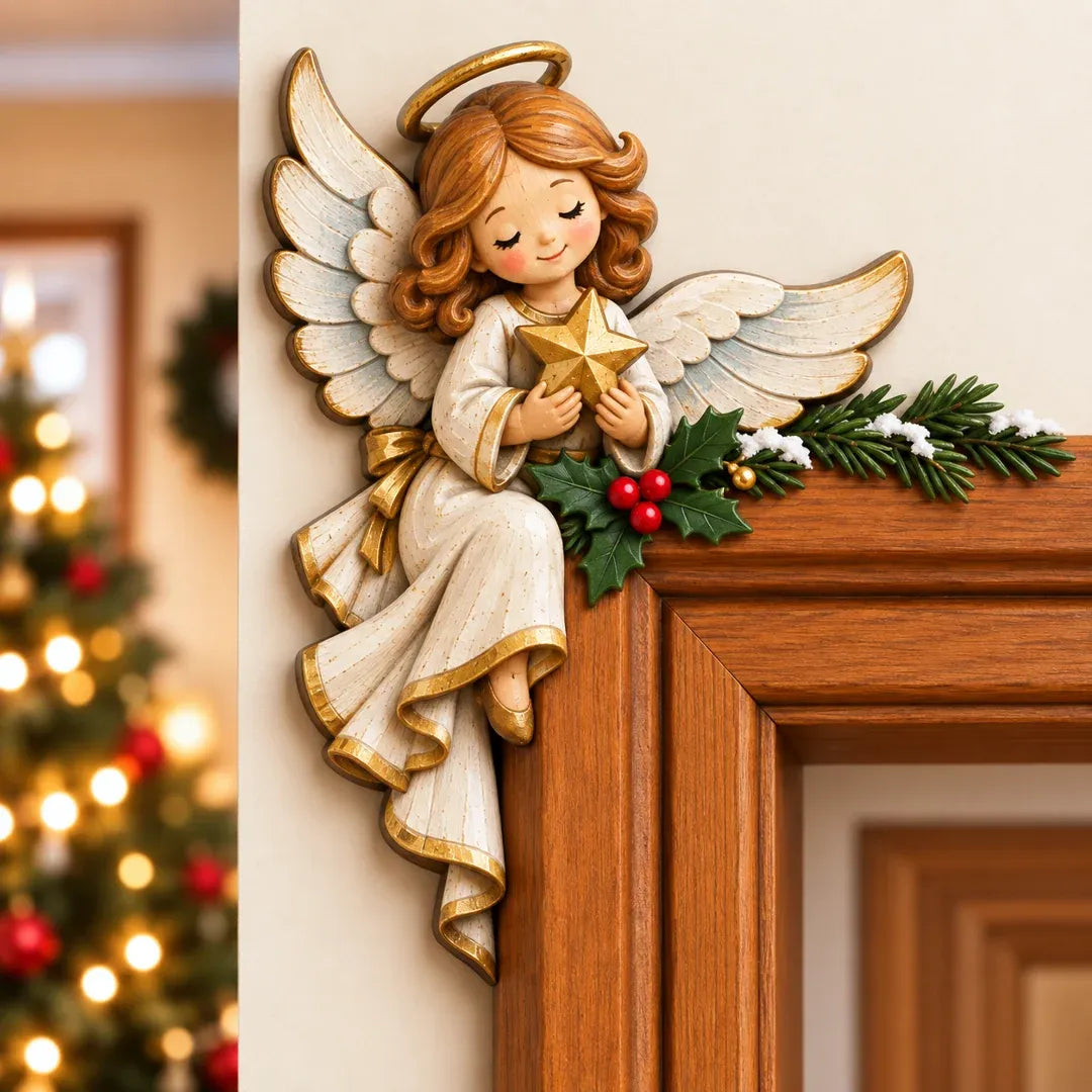 🎅 3D Sculpted Christmas Peekaboo Door Frame Corner Decor