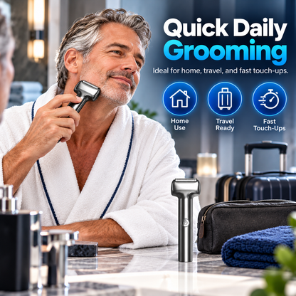 🪒Men's Rechargeable Foil Electric Shaver ⚡🧔– Efficient Close Shaving, Cordless Portable Wet & Dry Beard Razor for Daily Grooming
