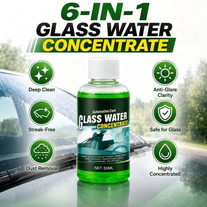 💥50% OFF! Automotive Glass Water Concentrate – Just Dilute & Pour! Streak-Free Visibility, Fights Bugs & Road Grime! 🚗✨