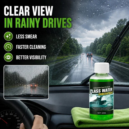 💥50% OFF! Automotive Glass Water Concentrate – Just Dilute & Pour! Streak-Free Visibility, Fights Bugs & Road Grime! 🚗✨