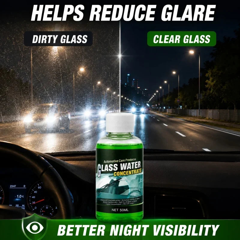 💥50% OFF! Automotive Glass Water Concentrate – Just Dilute & Pour! Streak-Free Visibility, Fights Bugs & Road Grime! 🚗✨
