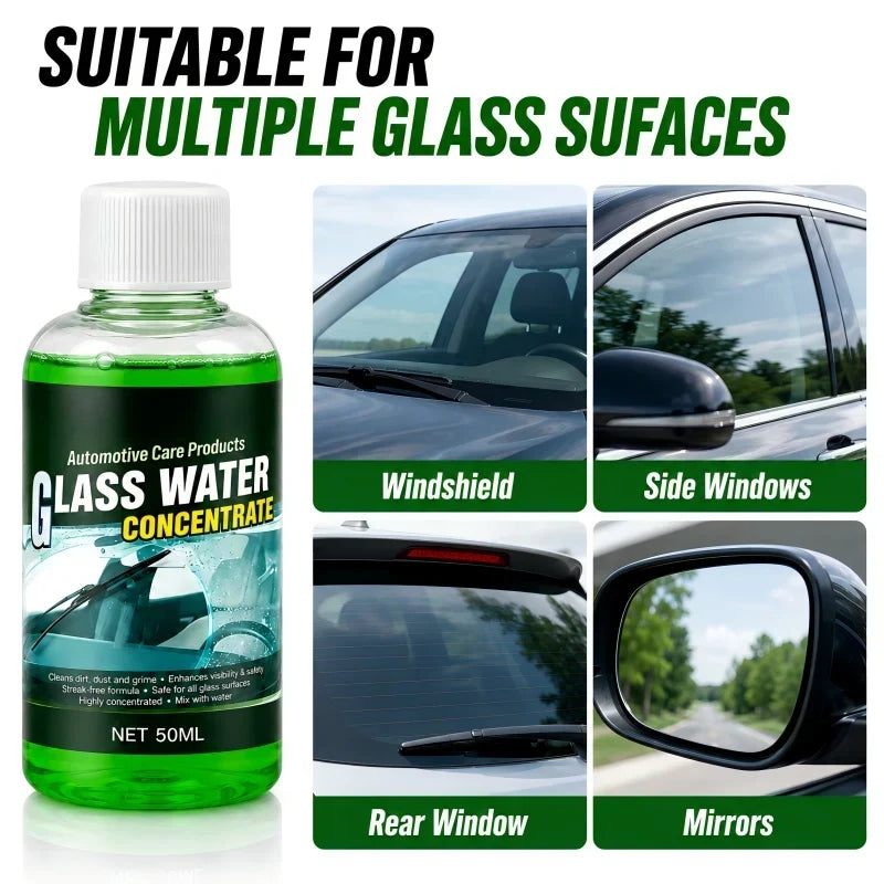 💥50% OFF! Automotive Glass Water Concentrate – Just Dilute & Pour! Streak-Free Visibility, Fights Bugs & Road Grime! 🚗✨