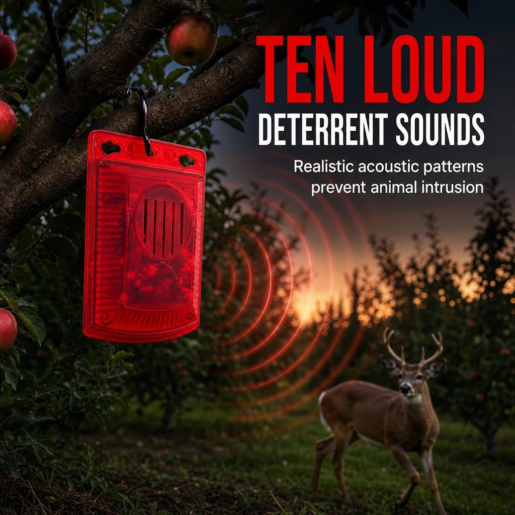 Solar Powered Outdoor Warning Alarm