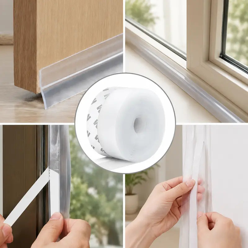 Self-Adhesive Door & Window Weather Stripping Seal – Draft Stopper