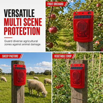Solar Powered Outdoor Warning Alarm