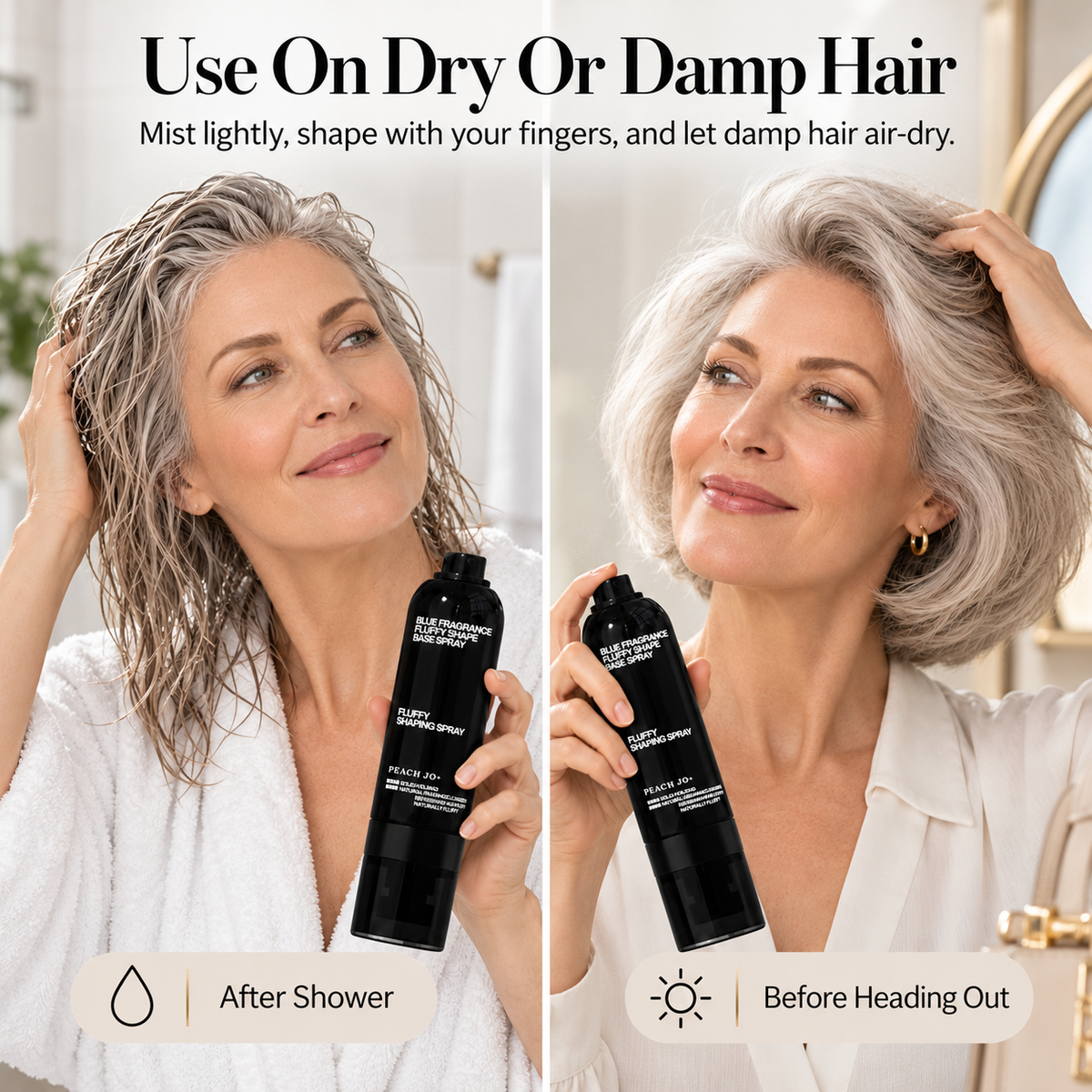 Hot Sale 50%OFF🔥90ml Fluffy Hair Shaping Spray Long Lasting Volumizing Mist with Peach Fragrance