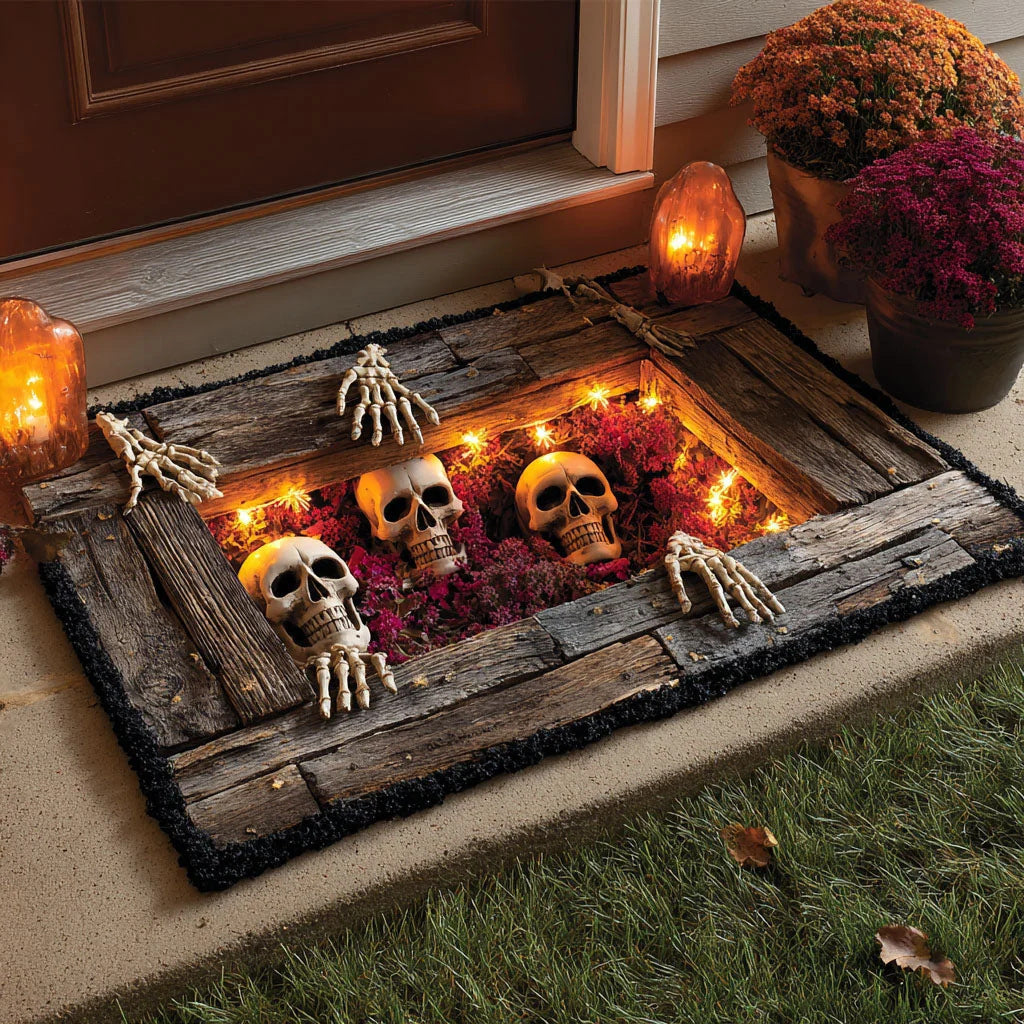 🚪 Step Into the Void: Halloween 3D Illusion Mat