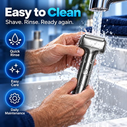 🪒Men's Rechargeable Foil Electric Shaver ⚡🧔– Efficient Close Shaving, Cordless Portable Wet & Dry Beard Razor for Daily Grooming