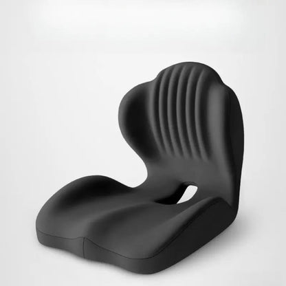 Ergonomic Memory Foam Seat Cushion with Lumbar & Back Support, Relieves Back Pain, Reduces Pressure