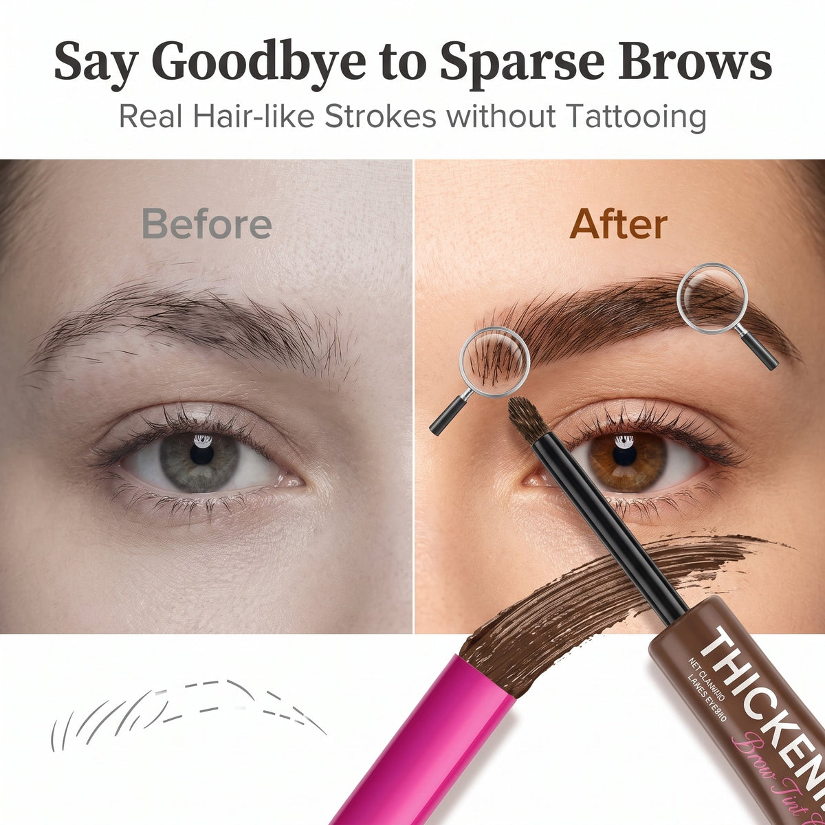 💥Buy 1 Get 1 Free - Fiber Eyebrow Mascara - Fill, Color And Set—All In One Step
