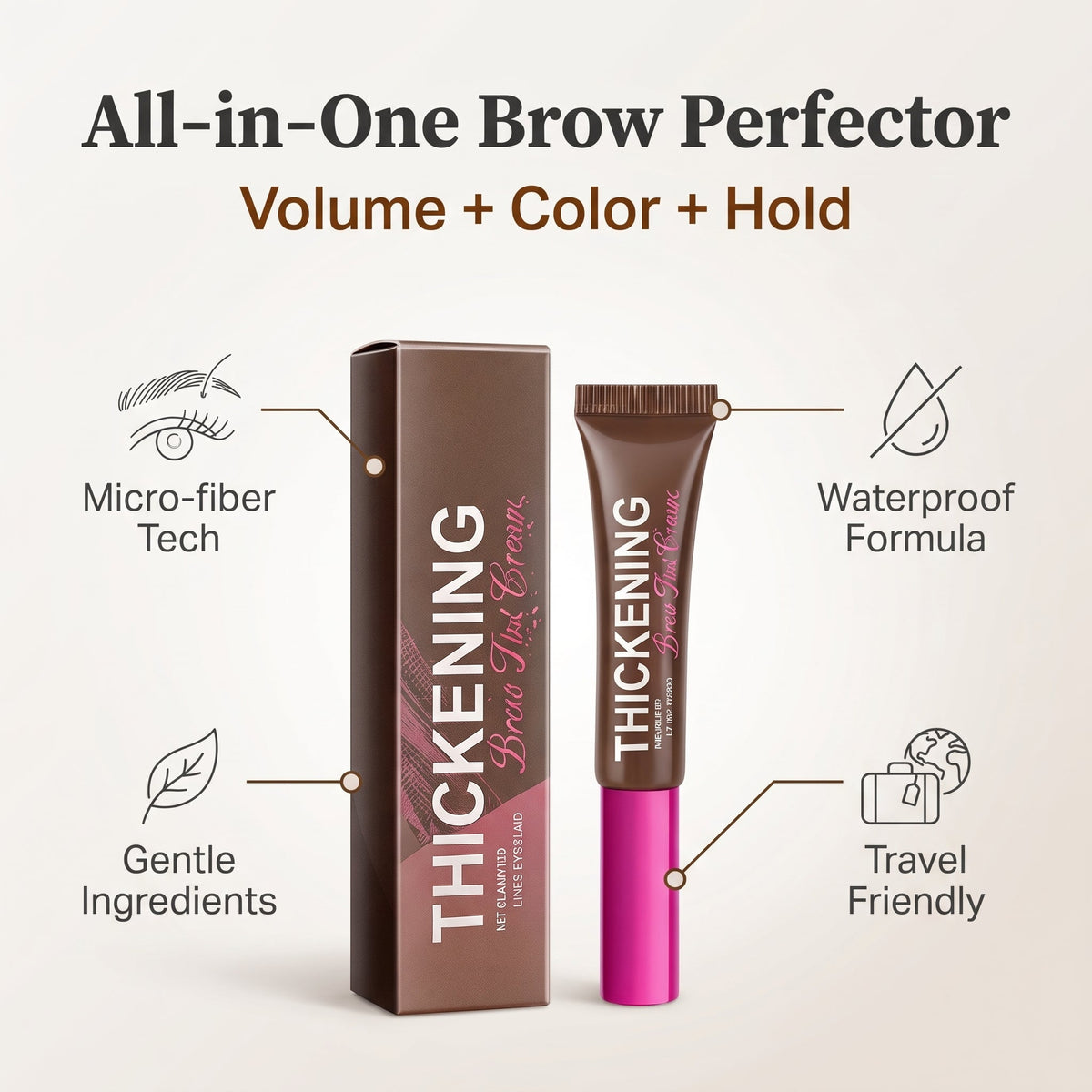 💥Buy 1 Get 1 Free - Fiber Eyebrow Mascara - Fill, Color And Set—All In One Step