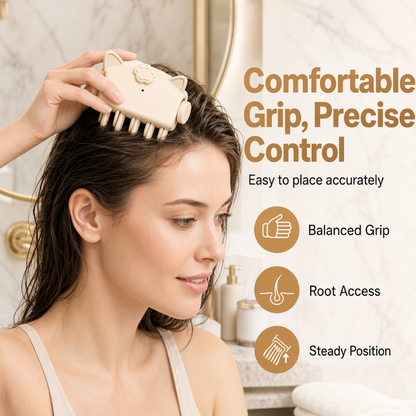 💥Surprise 50% Off！💇 Wireless Heated Volumizing Root Lift Clip, Portable Travel Hair Styling Tool for Flat Fine Hair