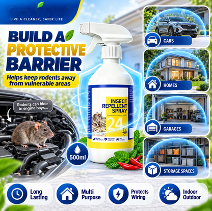 🐀50% OFF NOW ! ✨All-Purpose Rodent Repellent Spray – Non-Toxic Safe Indoor Mouse Deterrent