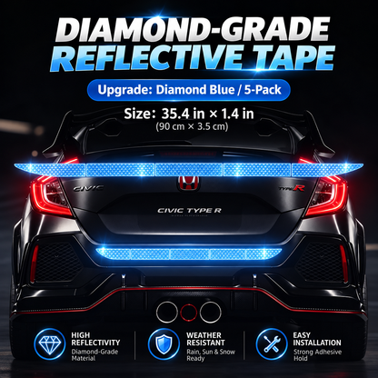 🔥Limited-time 50% off-Reflective Car Sticker Strips for Trunk & Rear Bumper