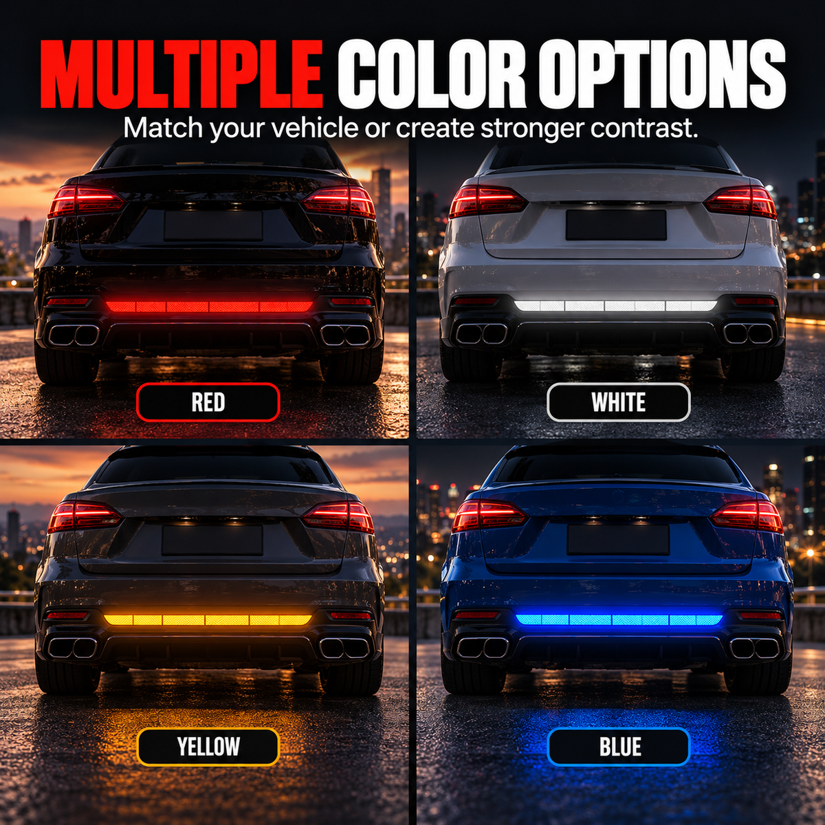 🔥Limited-time 50% off-Reflective Car Sticker Strips for Trunk & Rear Bumper