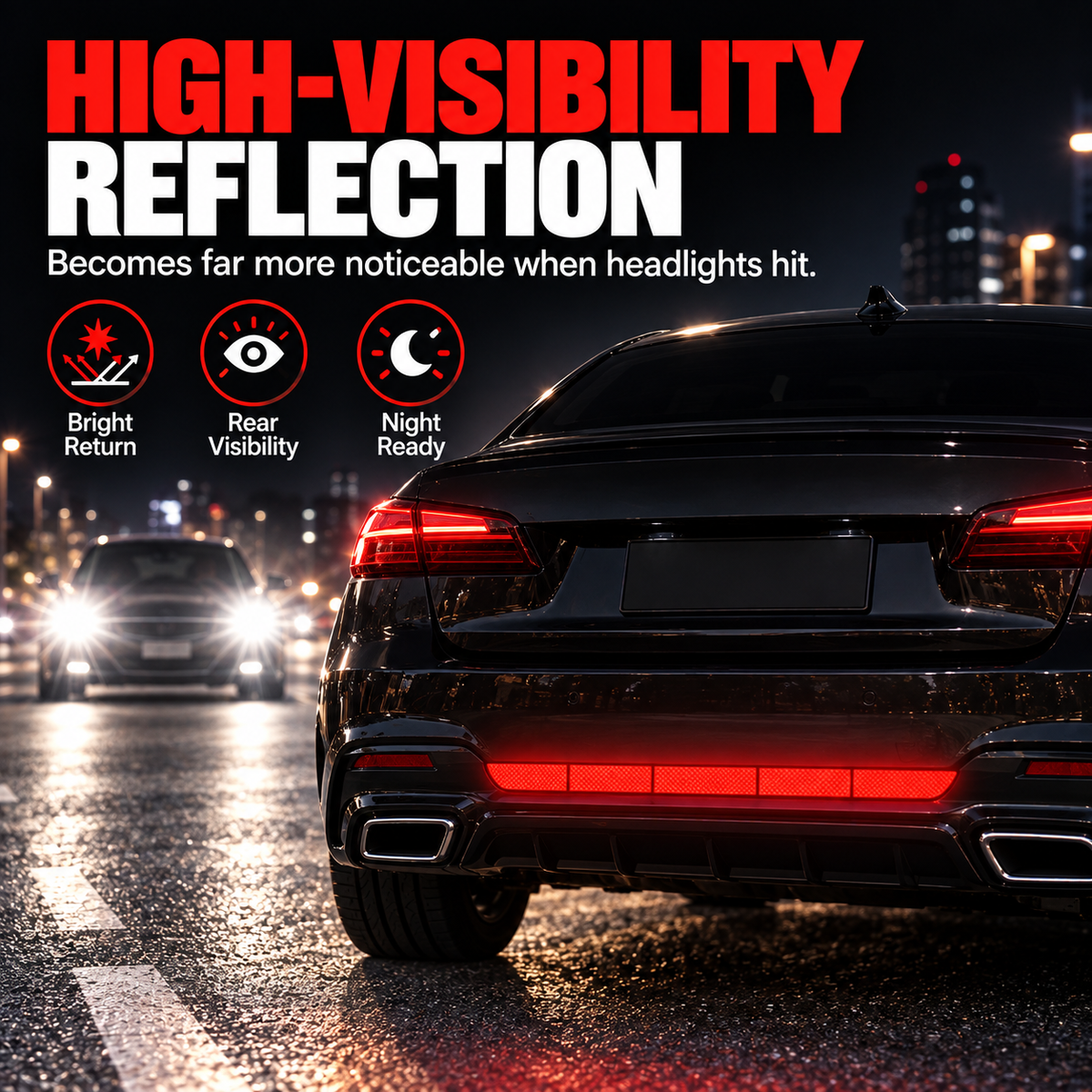 🔥Limited-time 50% off-Reflective Car Sticker Strips for Trunk & Rear Bumper