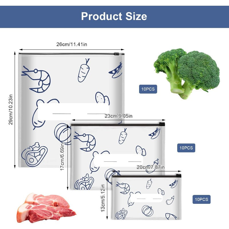Reusable Aluminum Foil Food Storage Bags – Keep Food Fresh Longer