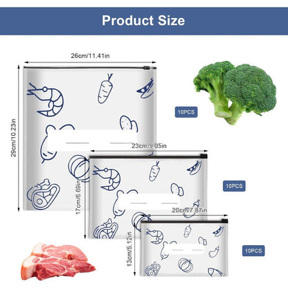 Reusable Aluminum Foil Food Storage Bags – Keep Food Fresh Longer