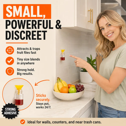 🔥Ultra-Strong Fruit Fly Trap - User Friendly  (Up to 3 Weeks per Bottle)