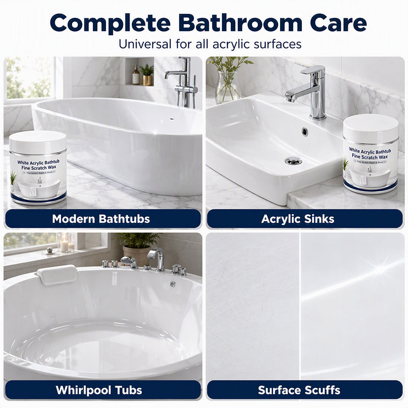 💥White Acrylic Bathtub Fine Scratch Repair Wax