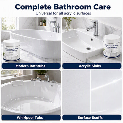 💥White Acrylic Bathtub Fine Scratch Repair Wax