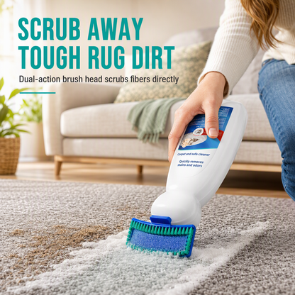 🧼 Waterless Fabric & Carpet Cleaner – Easy Spray & Wipe Cleaning for Sofas, Upholstery & Carpets✨