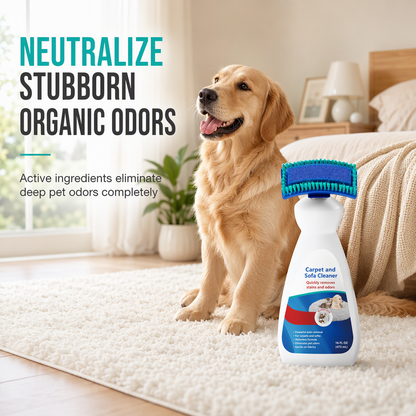 🧼 Waterless Fabric & Carpet Cleaner – Easy Spray & Wipe Cleaning for Sofas, Upholstery & Carpets✨