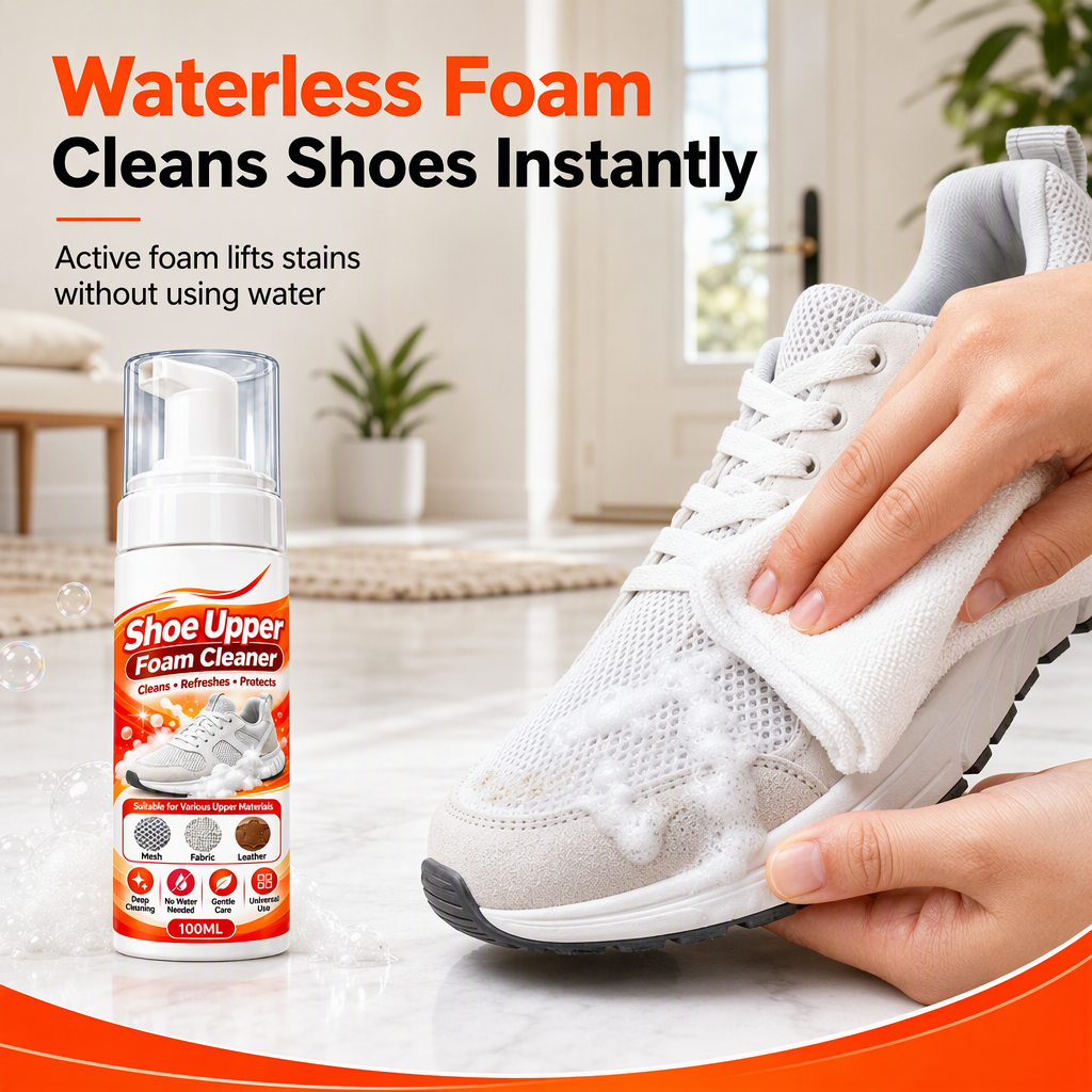 👟 Rinse-Free Shoe Foam Cleaner