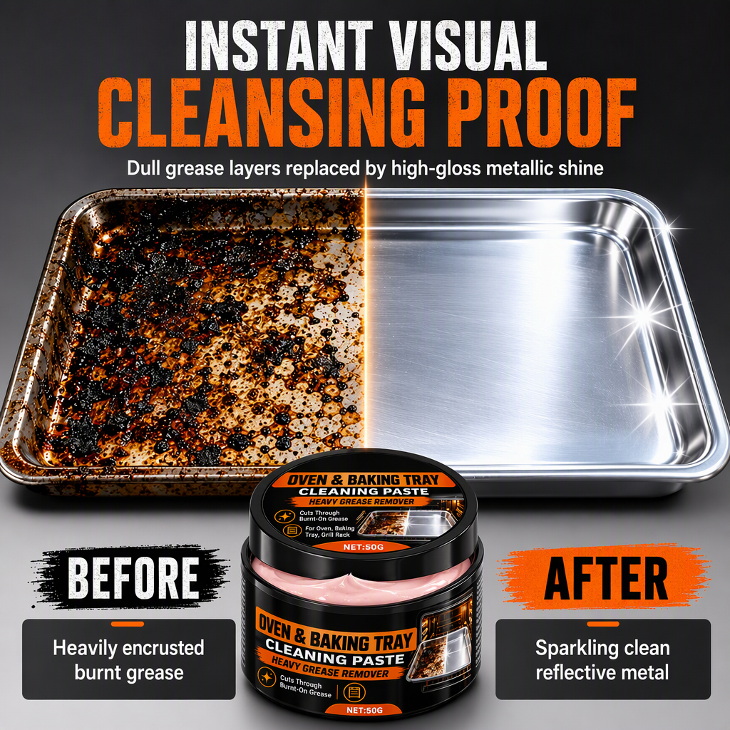 💥Erase Burnt Grease Instantly! Heavy-Duty Cleaning Paste