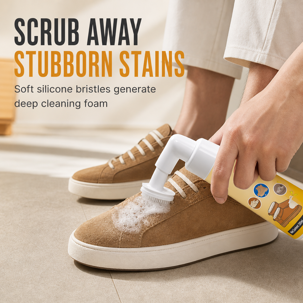 💥Suede and Nubuck Dry Cleaner and Oil Stain Remover for Shoes and Snow Boots