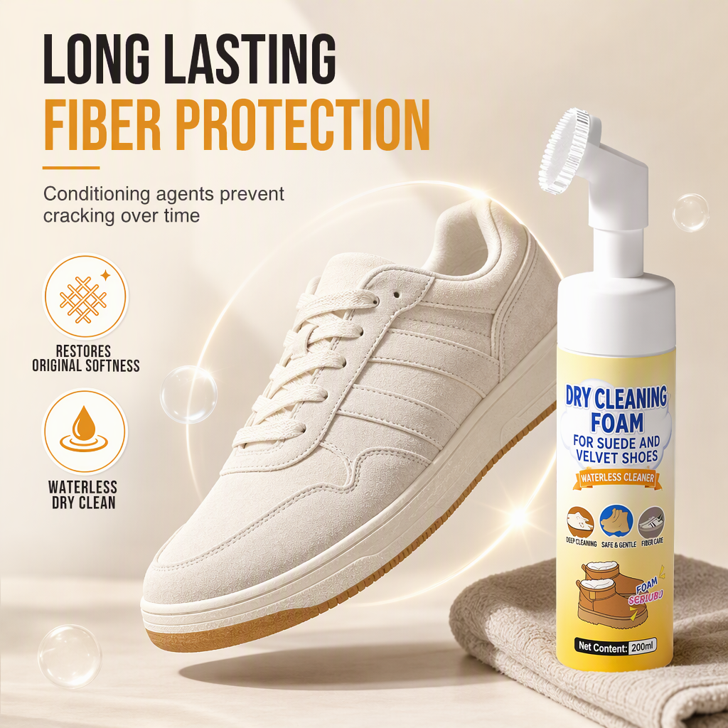 💥Suede and Nubuck Dry Cleaner and Oil Stain Remover for Shoes and Snow Boots