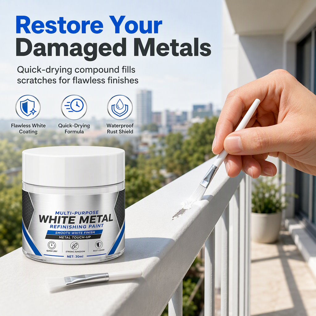 💥Multi-Purpose White Metal Touch-Up Paint