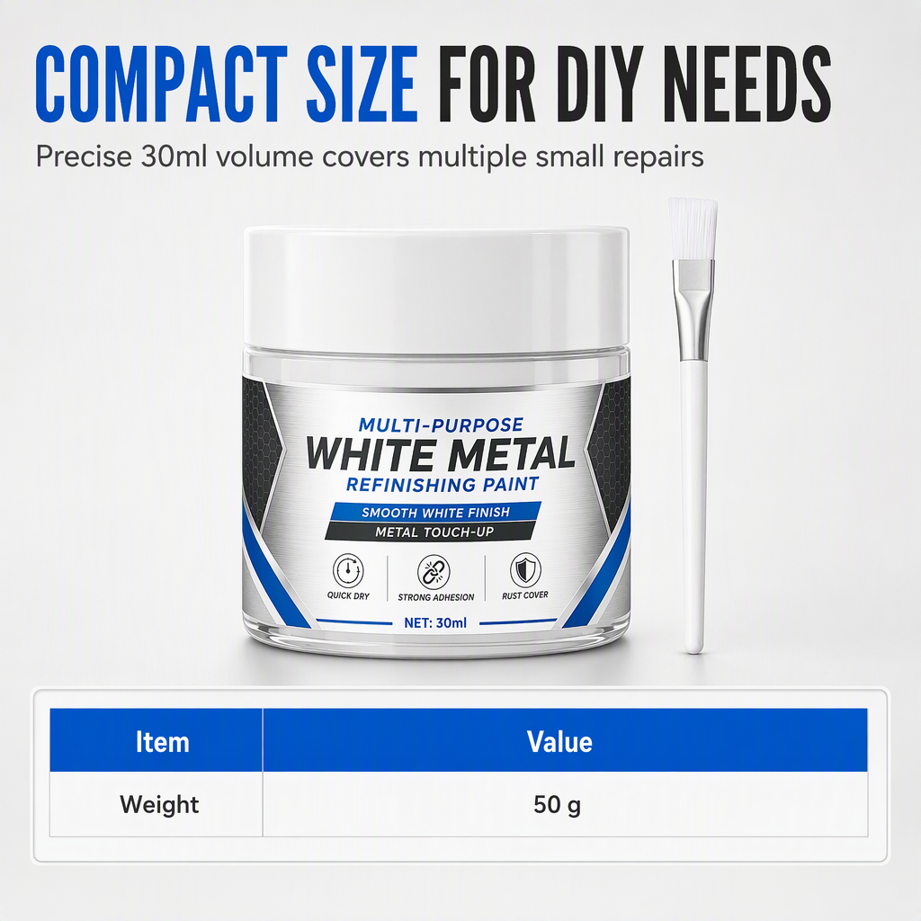 💥Multi-Purpose White Metal Touch-Up Paint