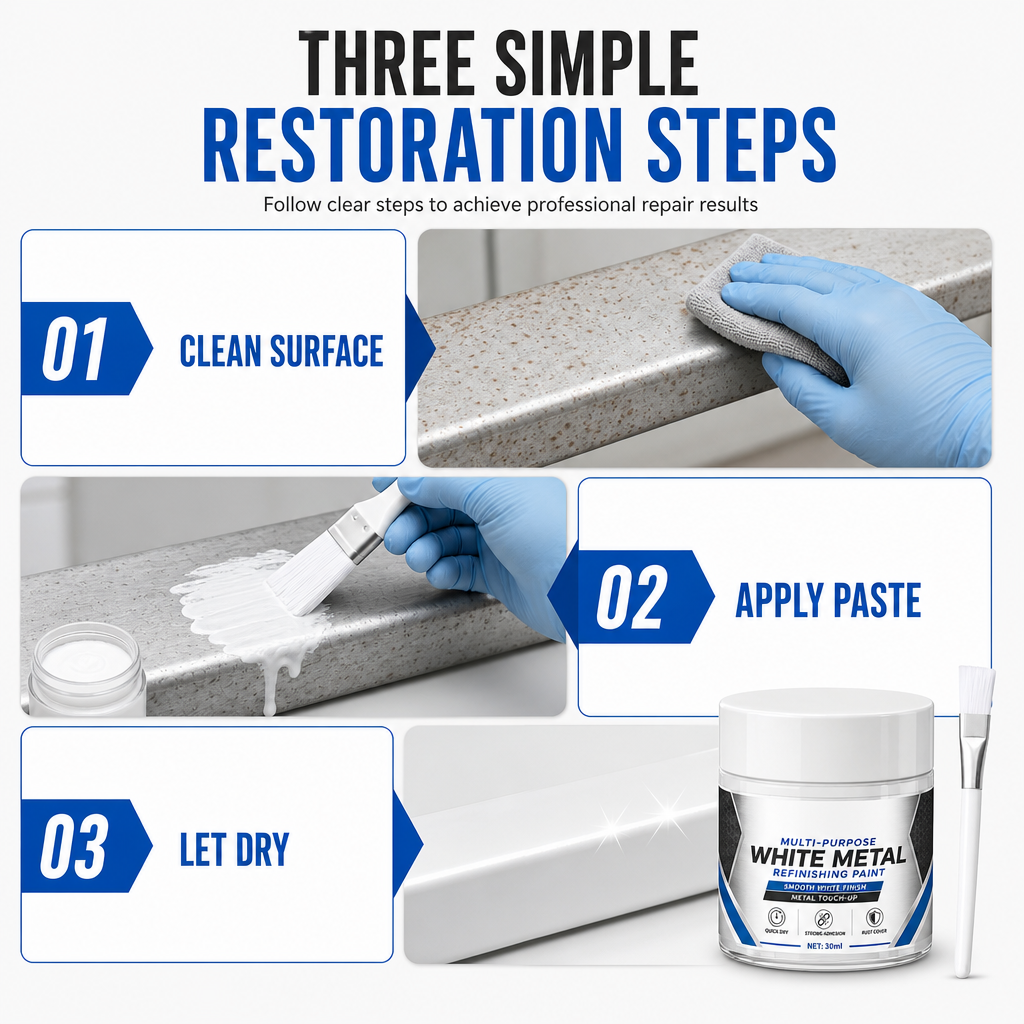 💥Multi-Purpose White Metal Touch-Up Paint