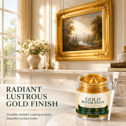 🔥Save 50%!Gold Metallic Repair Paste with Brush – Easy to Apply, Restore Shine & Make It Look Like New – No Professional Tools Needed! ✨
