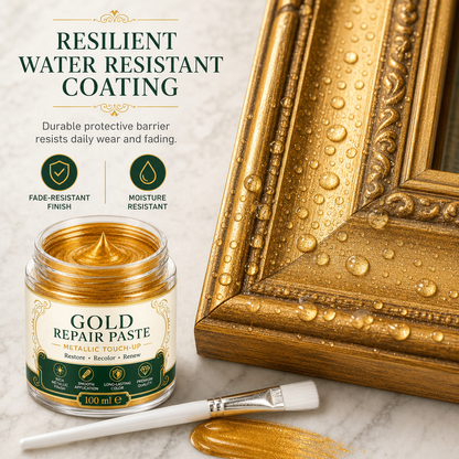 🔥Save 50%!Gold Metallic Repair Paste with Brush – Easy to Apply, Restore Shine & Make It Look Like New – No Professional Tools Needed! ✨