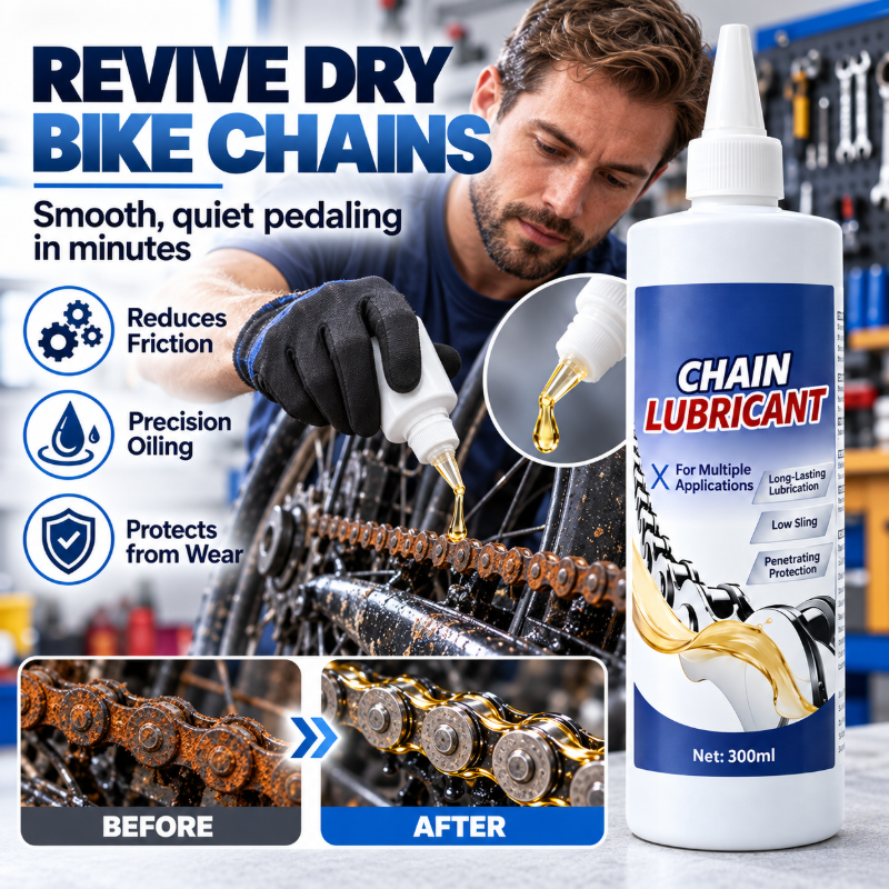 💥Multi-Purpose Chain Lubricant with Precision Pointed Nozzle