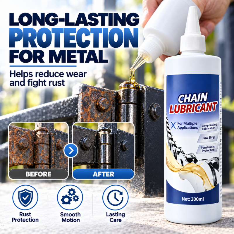 💥Multi-Purpose Chain Lubricant with Precision Pointed Nozzle